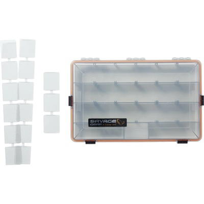 Savage Gear Krabička WP LUREBOX 6B SMOKE 35,5 x 23 x 9,2 cm
