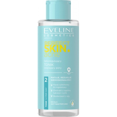 Eveline Cosmetics Perfect Skin acne čisticí a zklidňující tonikum 200 ml