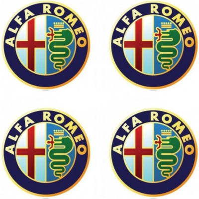 Samolepky živicové 3D ALFA ROMEO 4ks AutoZulu