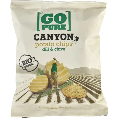 Go Pure Bramborové lupínky Canyon kopr a pažitka 125 g