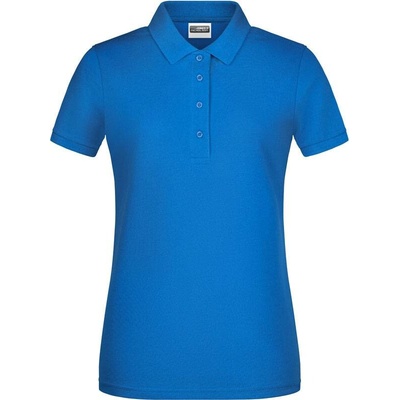 James & Nicholson JN 8009 Dámske piqué polo z bio bavlny modrá Royal