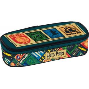 Graffiti Овален ученически несесер Graffiti Harry Potter - Hogwarts Houses (254341)
