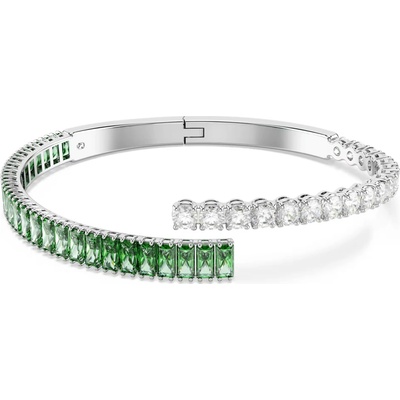 Swarovski Blyštivý pevný náramek se Swarovski zirkony Matrix 5722461 16,7 cm