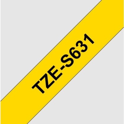 Samolepiaca páska Brother TZe-S631 12 mm žltá/čierna
