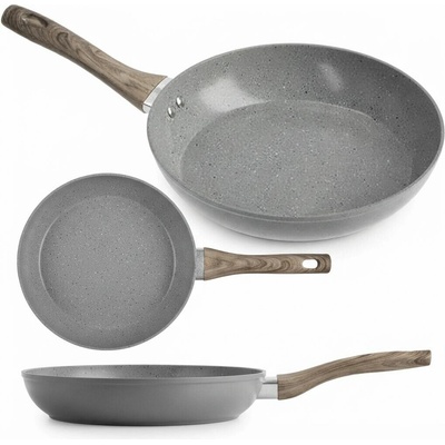Hliníková Panvica 28cm, 2,5mm - So sivým mramorovým povlakom