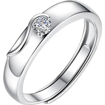 Majya Stříbrný nastavitelný prsten ANGELA 10364