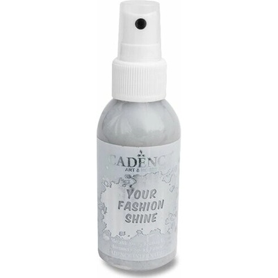 Perleťová barva na tmavý textil 100 ml stříbrná