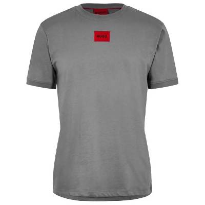 Тениска HUGO Diragolino212 short sleeve T-shirt - Grey (Medium Grey)