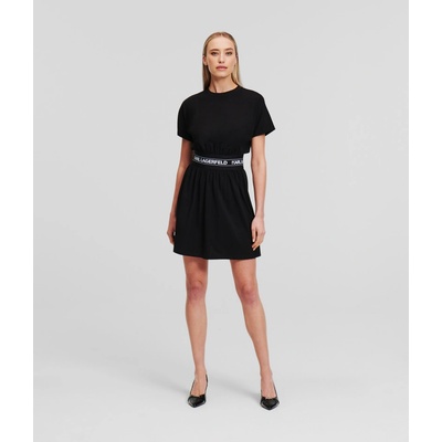 Karl Lagerfeld Logo Tape T-shirt Dress čierna