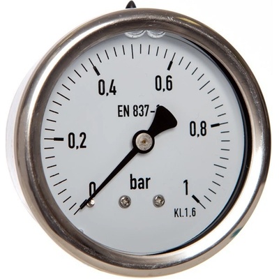 PREMATLAK manometr P300 / 358 G 0/1bar, G1/4B zadní přip. + glycerinové plnění