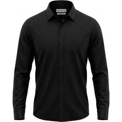 Ego Man pánská košile regular fit RE-101-02 černá