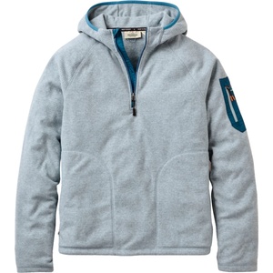 Passenger Мъжки поларен пуловер Passenger Forestscape Recycled Grid Fleece Hoodie Fleece jumper - Grey Marl - размер XL (005-7306-0114)