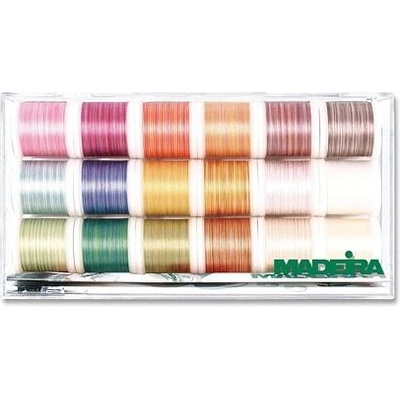 Vyšívací a quiltovací nitě Madeira Cotona 50 box (18x200m)