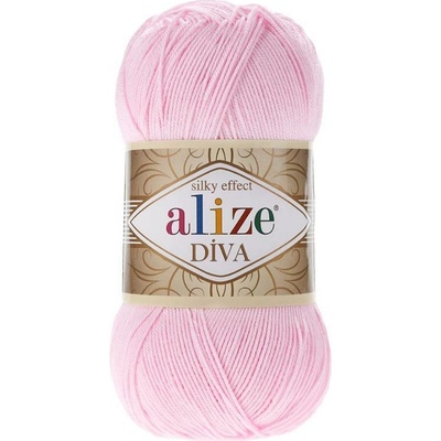 Alize příze Diva 185 světle růžová
