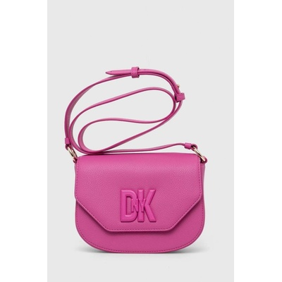 Dkny kožená kabelka ružová R41EKC54