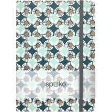 Spoko Notes poznámkový Flowers I (sedmokrásky) A5 linajkový 96 listov