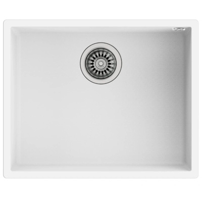 Teka Мивка Teka Square 50.40 TG, Гранит, За шкаф, 60 см, Бял (115230024)
