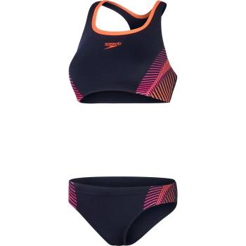 Speedo Бански костюм Speedo Women's Two Piece Swimsuit - Navy/Pink