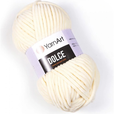 Pletací příze YarnArt DOLCE 783 světle žlutá, efektní, 100g/120m
