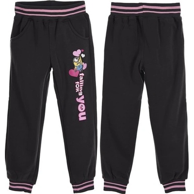 SUN CITY Dívčí tepláky Mimoni šedé3