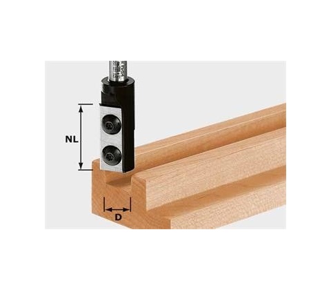 Festool HW S8 D12/30 WP Z1 Drážkovací žiletková fréza HW stopka 8 mm 491080