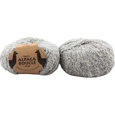 Drops Alpaca Bouclé 5110 světle šedá