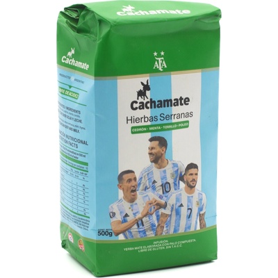 CACHAMATE Mundial Yerba Maté Hierbas Serranas 500 g