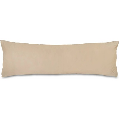 Kvalitex satén na relaxačný vankúš béžový 45 x 120 cm