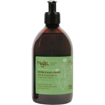 Najel tekuté mydlo Aleppo Amber & Oud 500 ml