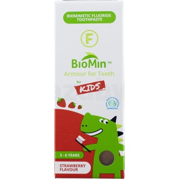 BioMin F gelová zubní pasta pro děti jahoda 37,5 ml