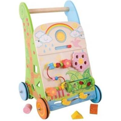 Bigjigs Toys Dřevěné chodítko pro děti Zahrada