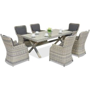 Garden Point Ексклузивен ратанов сервиз London Garden Point антрацит (GAP432)