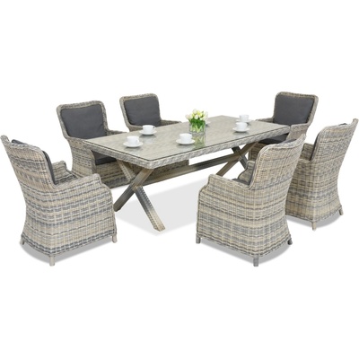 Garden Point Ексклузивен ратанов сервиз London Garden Point антрацит (GAP432)