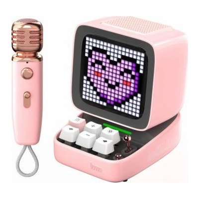 Divoom DITOO MIC Pink Bluetooth karaoke reproduktor