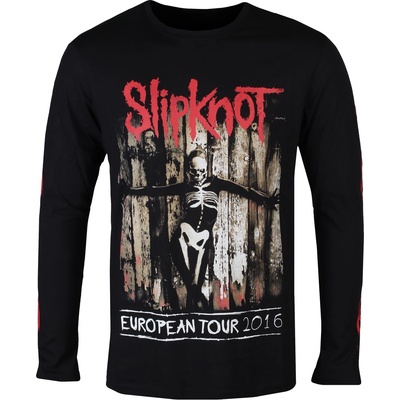 ROCK OFF мъжка тениска с дълъг ръкав Slipknot - Skeleton Flag - ROCK OFF - SKLST143MB