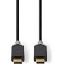 Nedis CCBW64750AT10 USB 3.1 (Gen2), Typ-C Zástrčka - Typ-C Zástrčka, 1m, antracit