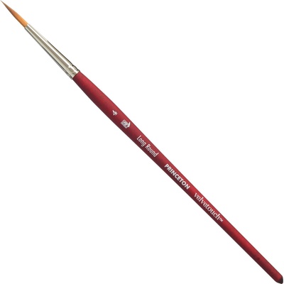 Princeton Artist Brush Velvetouch Multi-Technique Synthetic Long Round Кръгла четка 4 1 бр (P3950LR4)