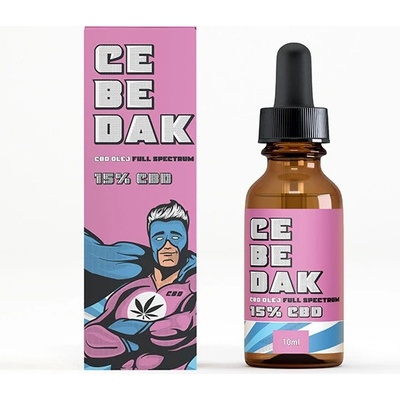 Cebedak CBD olej full spectrum 15% 1500 mg 10 ml