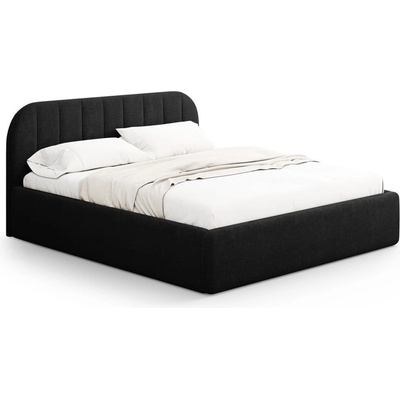 Windsor & Co Черно двойно легло 180x200 cm тапицирано с място за съхранение с включена подматрачна рамка Juno - Windsor & Co Sofas (WIN_BF180_211_F1_JUNO5)