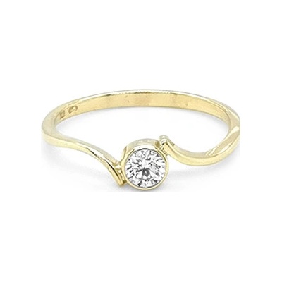 Beny Jewellery zlatý zásnubní s Diamantem 2011013