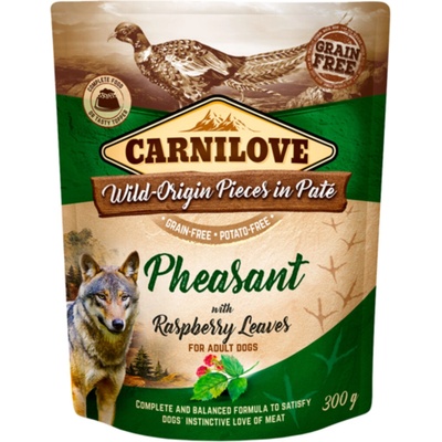 Carnilove bažant s listy maliníku 300 g