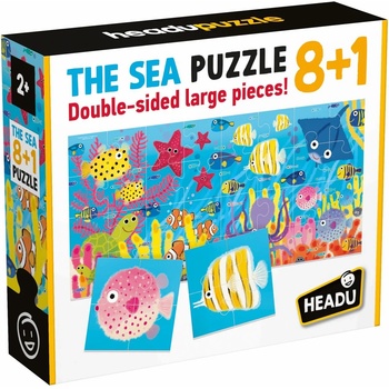 Headu Образователен пъзел 8+1 Headu - The Sea, 32 части (HMU59759)