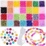 Jokomisiada Set of Pearls Beads for Friendship Bracelets DIY 28 colors ZA5285