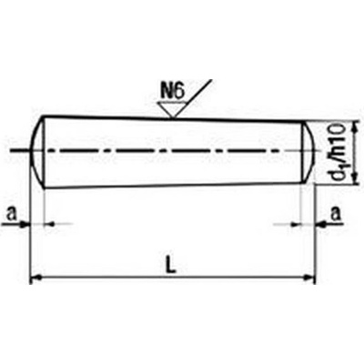 kolík 8x70 A2 NEREZ kuželový DIN 1B [1 ks]