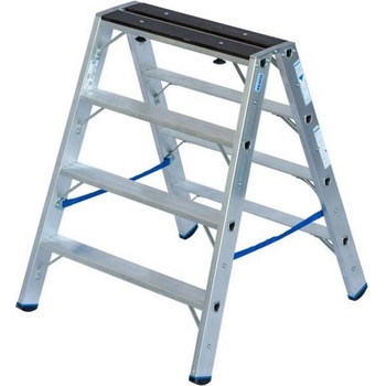 KRAUSE Двустранна стълба с дървена платформа Krause Stabilo, 2x4 (07123862) (07123862)
