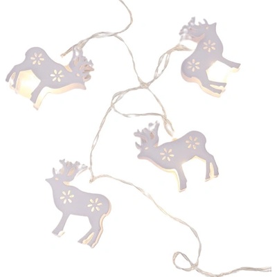 ACA Lighting LED vianočné girlanda Sob teplá biela 2x AA batérie 160 cm IP20