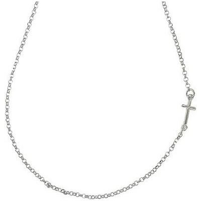 Infinity Silver Stříbrný řetízek křížkem na boku 16525340+