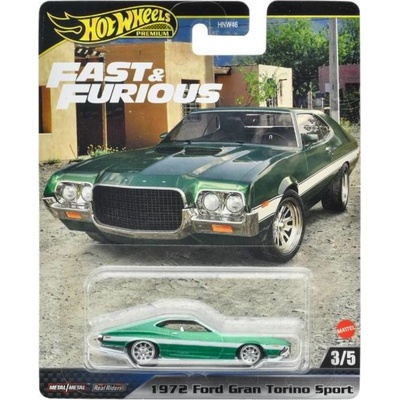 Mattel Hot Wheels Mattel Premium Rychle a zběsile 1972 FORD GRAN TORINO SPORT 3/5 mHYP72
