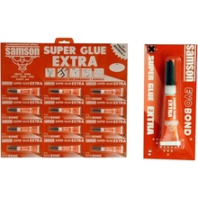 SAMSON Super Glue sekundové lepidlo 12x3 g červené