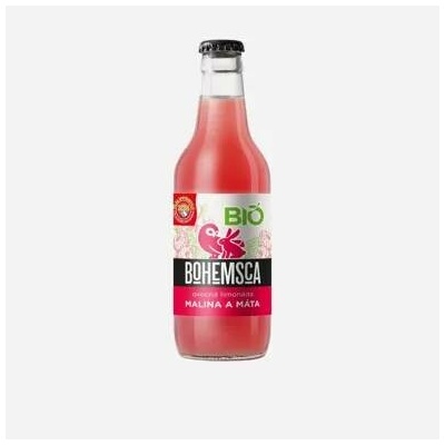 Bohemsca Zahradní limonáda malina a máta BIO 12 x 330 ml
